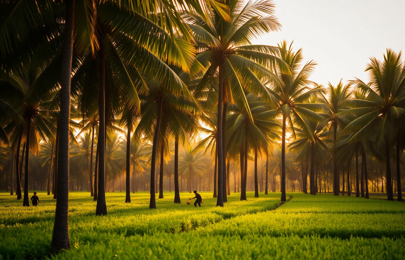 Indian farmland supplying agricultural produce for export